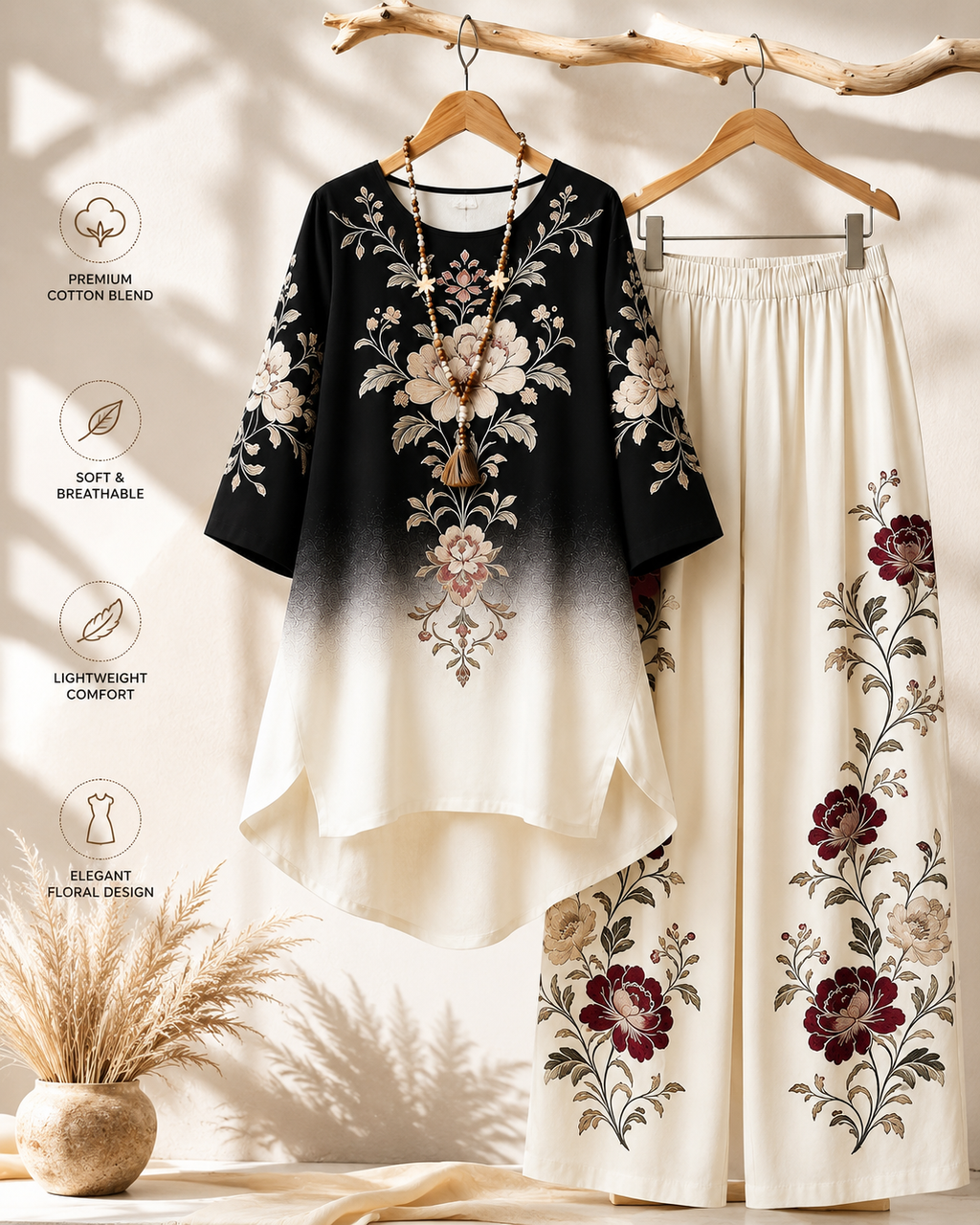Luxe Geometric Plus Size Co-Ord Set