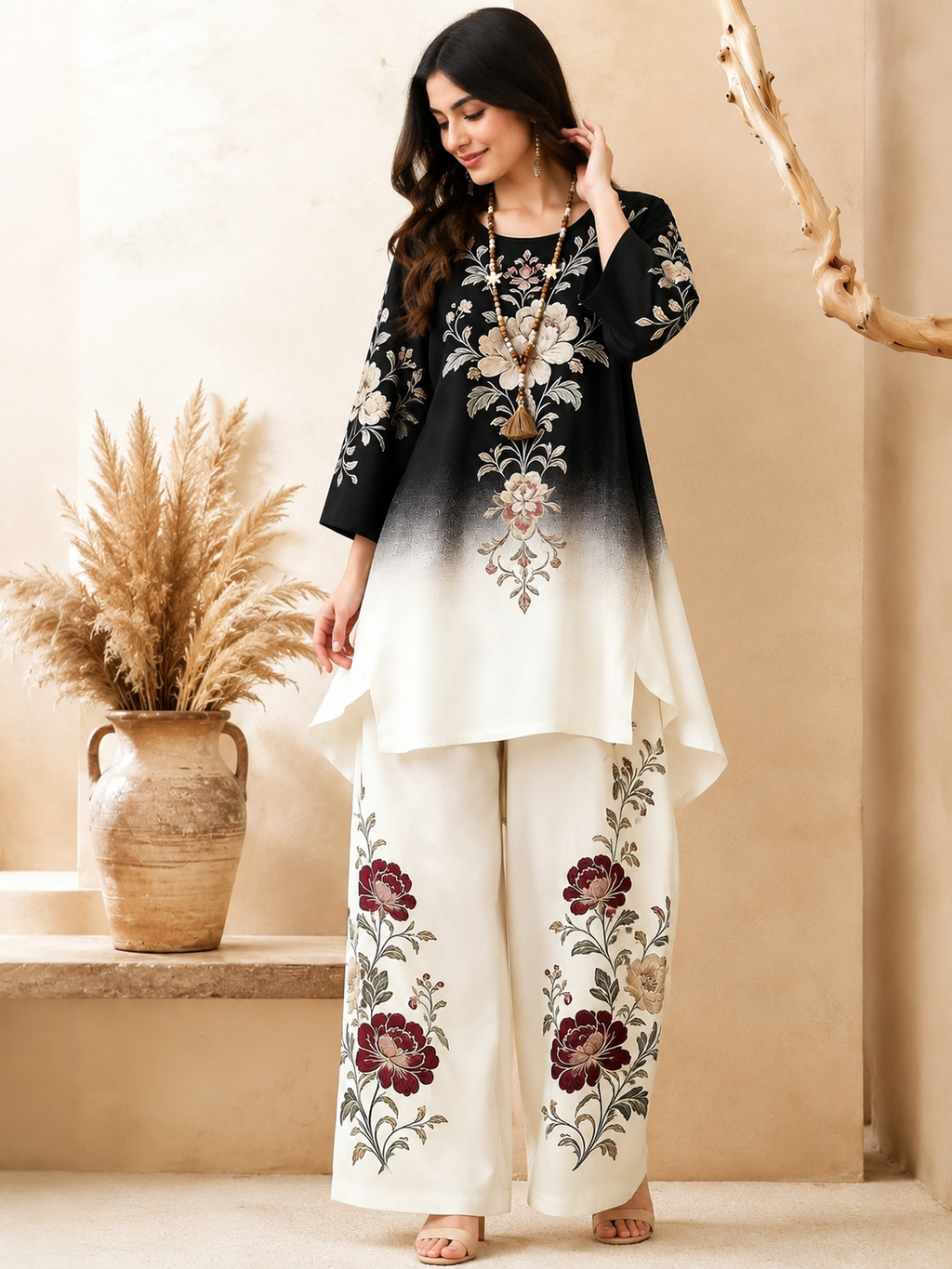 Luxe Geometric Plus Size Co-Ord Set