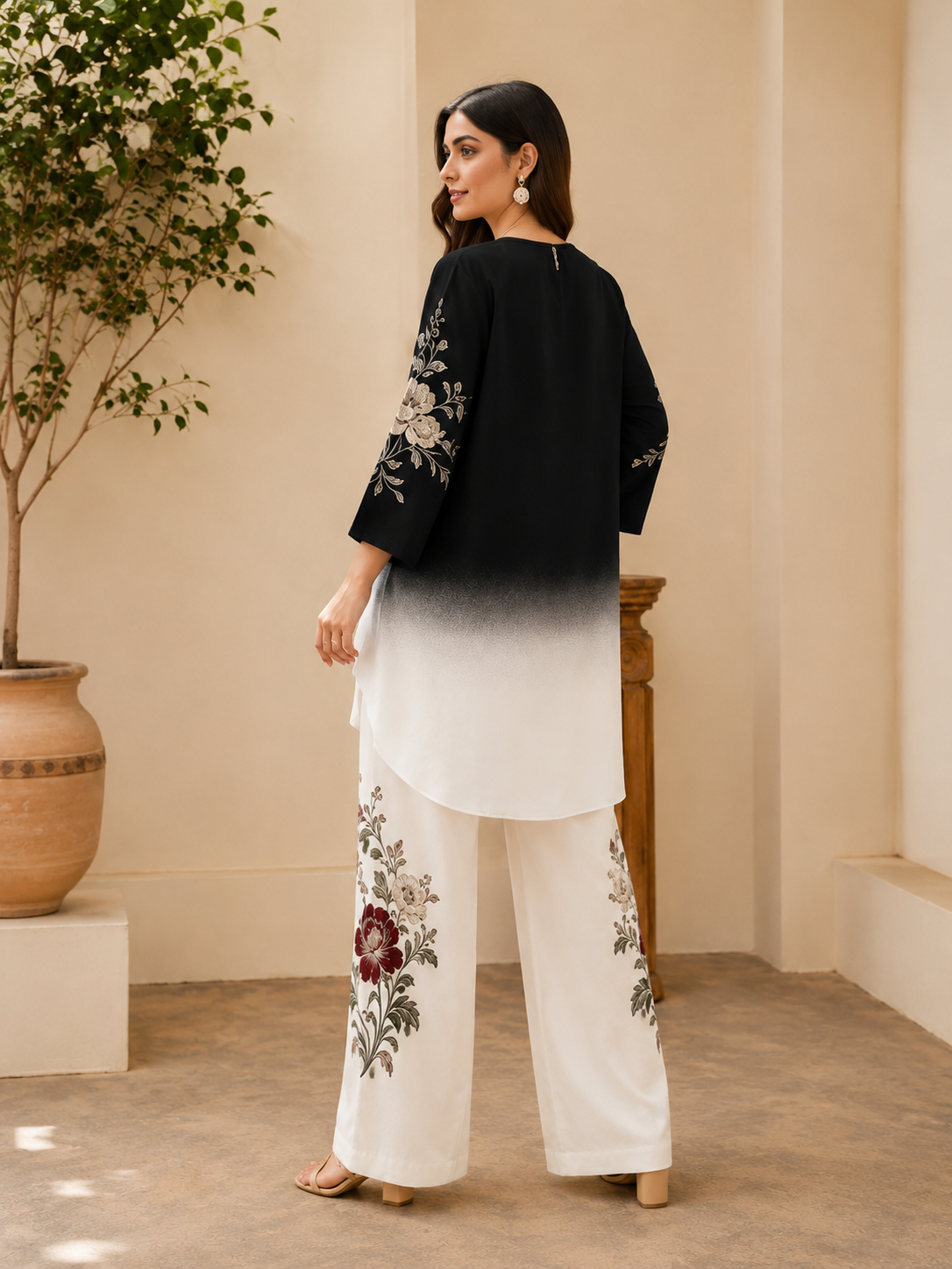 Luxe Geometric Plus Size Co-Ord Set