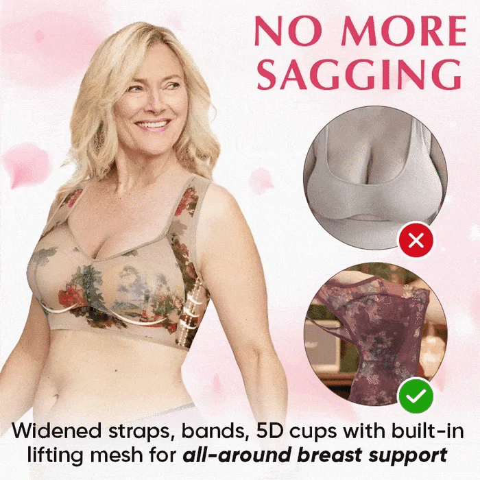 Ice Silk Lace Cooling Comfort Wireless Bra {Pack of 4}