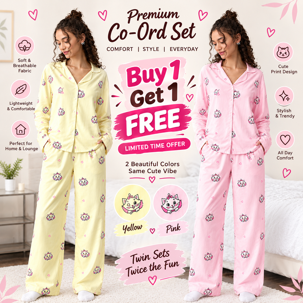 Cloudy Paws Co-Ord Set - Buy 1 Get 1 Free