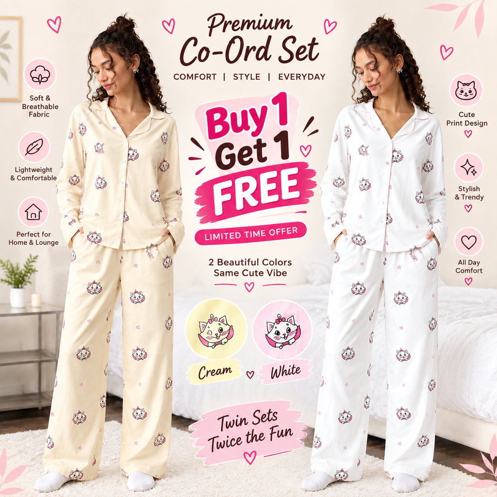 Cloudy Paws Co-Ord Set - Buy 1 Get 1 Free